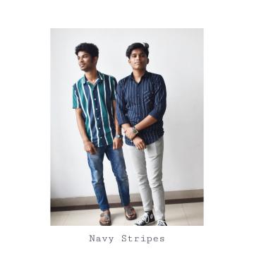 Fashion Styling Navi Stripes